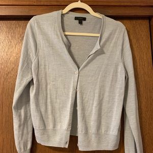 J.Crew light blue merino wool cardigan
